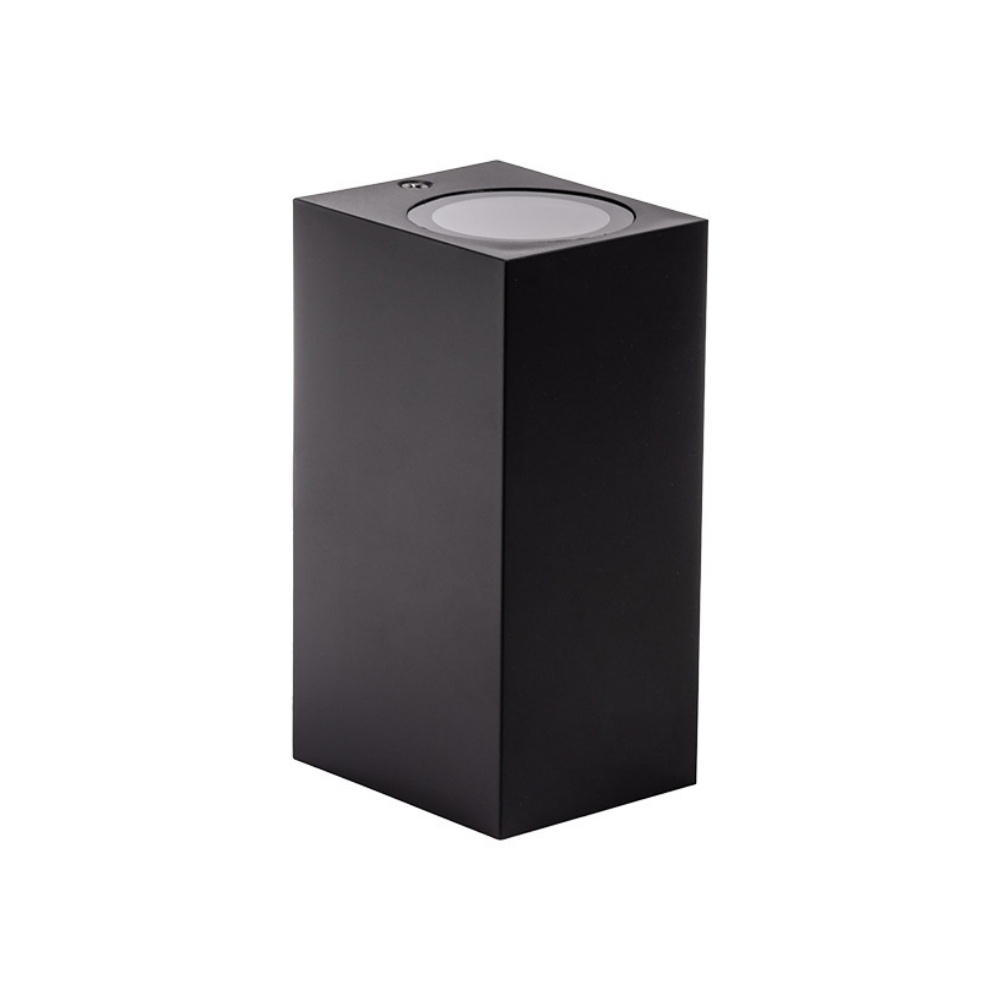 ARANDELA AUTI 2 FACHO PARA 2 LAMPADA GU10 BIVOLT ALUM PRETO QUADRADO - BLUMENAU