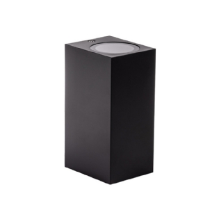 ARANDELA AUTI 2 FACHO PARA 2 LAMPADA GU10 BIVOLT ALUM PRETO QUADRADO - BLUMENAU
