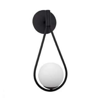 ARANDELA GOTA PARA 1 LAMPADA G9 PRETO - SPOT LINE