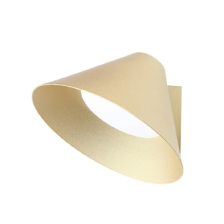 ARANDELA LED HAT 5W LUZ AMARELA 3000K CHAMPAGNE - SPOT LINE