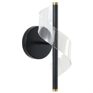 ARANDELA LED MAST 12X30 5W BIVOLT LUZ AMARELA 3000K 450LM PRETO DOURADO - SKYLIGHT