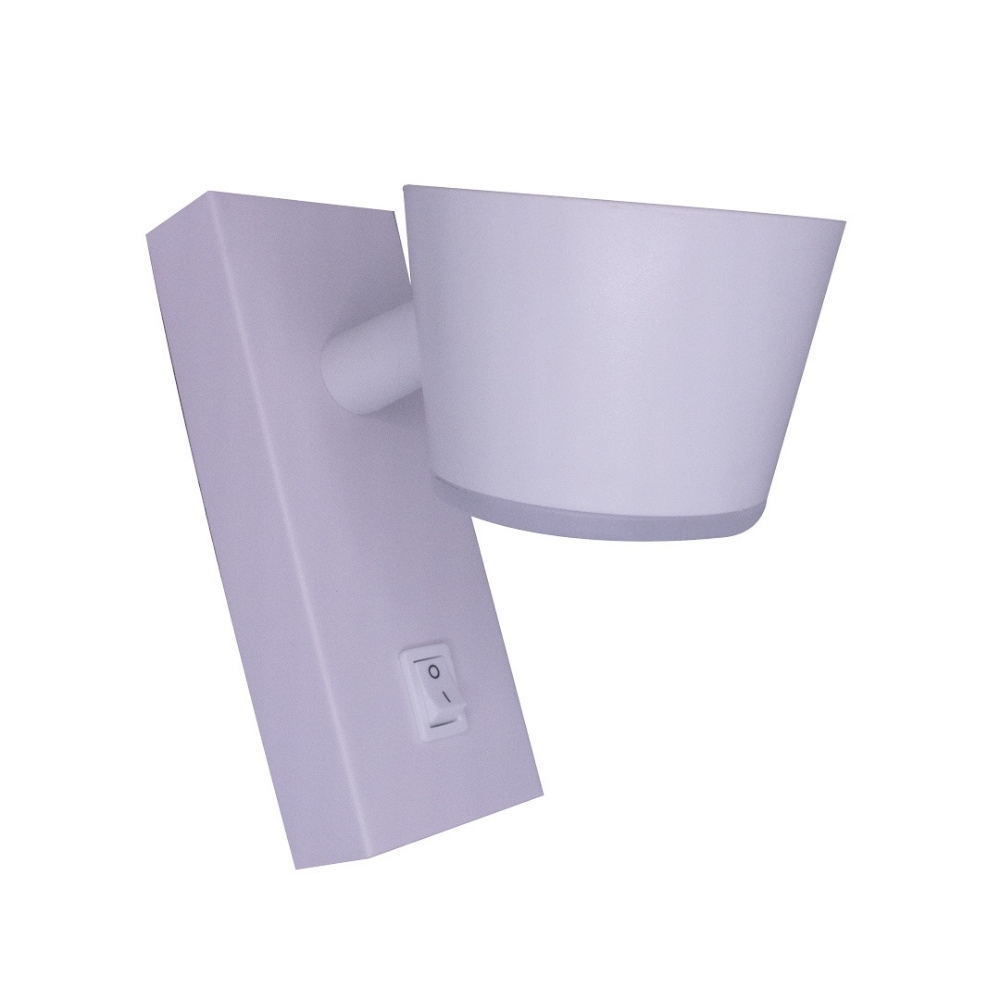 ARANDELA LED MYA FACHO DUPLO 7W BIVOLT LUZ AMARELA 3000K 480LM BRANCO - GAYA