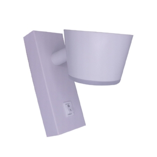 ARANDELA LED MYA FACHO DUPLO 7W BIVOLT LUZ AMARELA 3000K 480LM BRANCO - GAYA