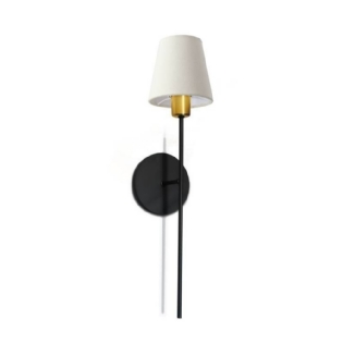 ARANDELA TORCH PARA 1 LAMPADA E27 PRETO GOLD COM CUPULA - SPOT LINE