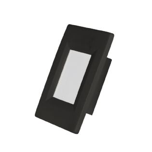 BALIZADOR LED EMBUTIR 2W BIVOLT LUZ AMARELA 3000K 150LM PRETO - BLUMENAU