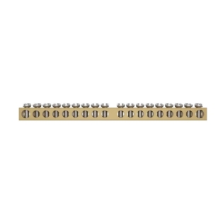 BARRAMENTO 2 FUROS DE 6MM + 16 FUROS DE 5MM - SOPRANO