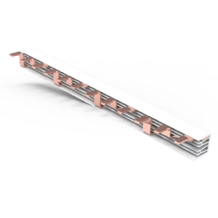 BARRAMENTO PENTE BIFASICO PARA 12 DISJUNTORES 2F 80A 21CM - SOPRANO