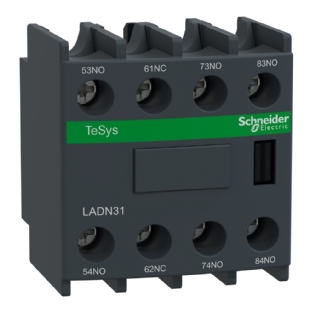 Bloco de Contato Auxiliar Frontal 3NA + 1NF - Schneider Electric
