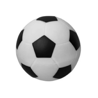 LUMINARIA DE MESA BOLA DE FUTEBOL PARA 1 LAMPADA E27 PRETO E BRANCO - USARE