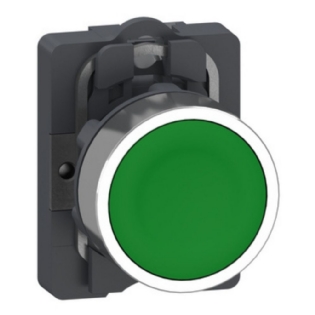 BOTAO PLASTICO FACEADO/IMPULSO 1NF 22MM VERDE - SCHNEIDER