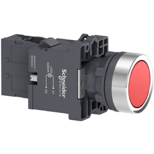 BOTAO PLASTICO FACEADO LUMINOSO 220V 1NA 22MM VERMELHO - SCHNEIDER