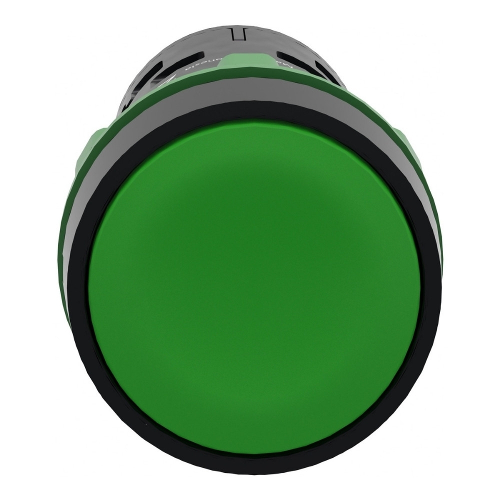 BOTAO PLASTICO IMPULSO MONOBLOCO 1NA+1NF 22MM VERDE - SCHNEIDER