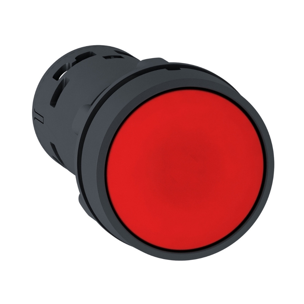 BOTAO PLASTICO IMPULSO MONOBLOCO 1NF 22MM VERMELHO - SCHNEIDER