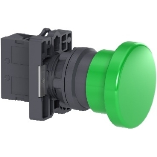 BOTAO PLASTICO SOCO IMPULSO 1NA 40MM VERDE - SCHNEIDER