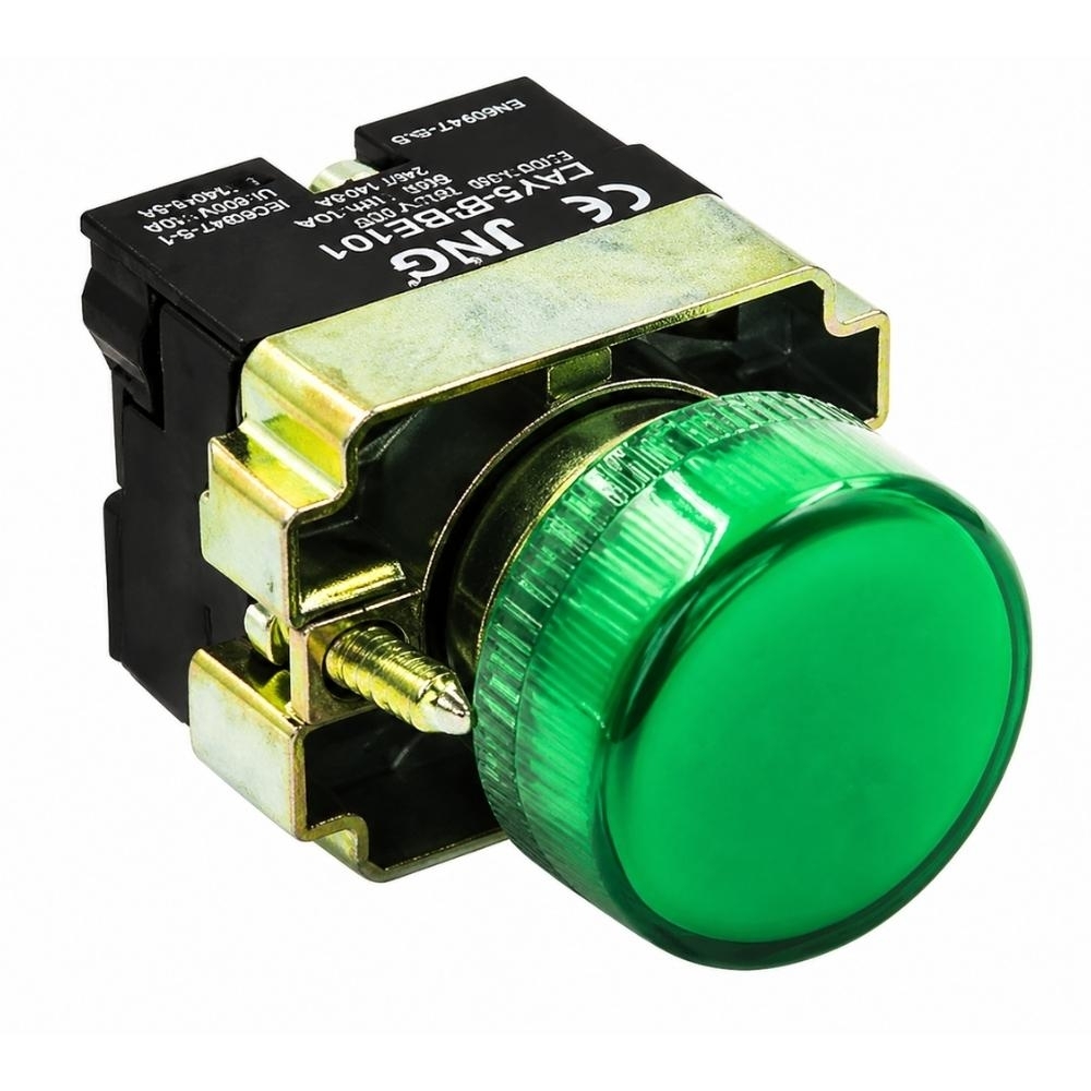BOTAO PULSADOR VERDE COM ILUMINACAO 220V - JNG