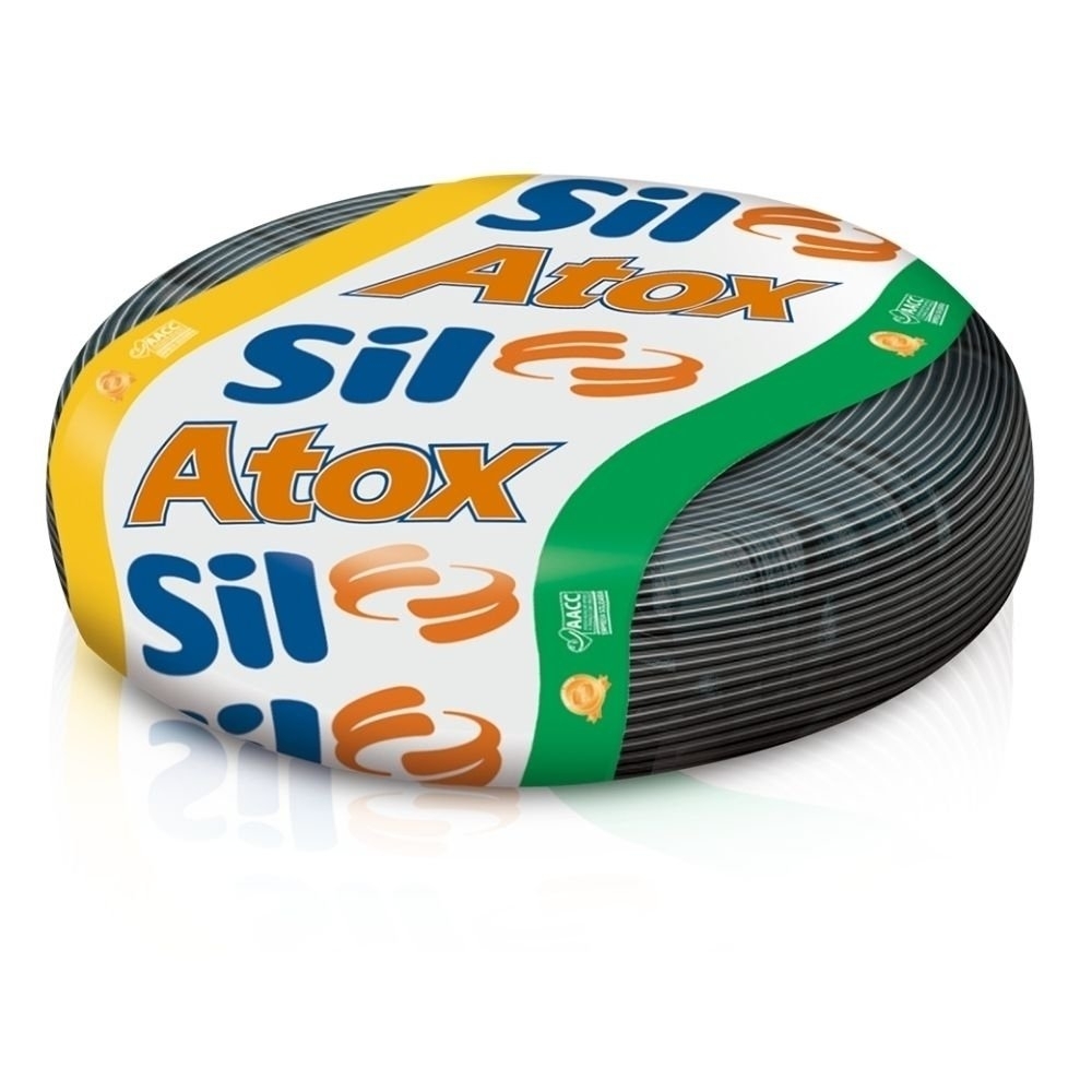 CABO ATOX SOLAR 6MM PRETO 1,8KVCC ROLO COM 100 METROS - SIL
