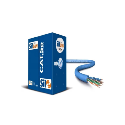 CABO DE REDE CAT 5 LAN 4 VIAS U/UTP AZUL 305 METROS - SIL