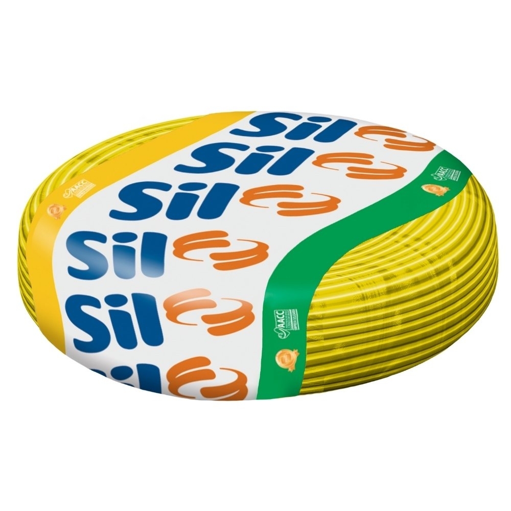 CABO FLEXIVEL 1,5MM AMARELO 750V ROLO 50 METROS - SIL
