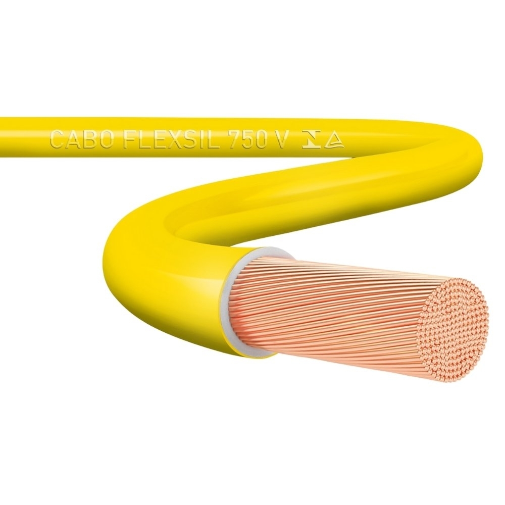 CABO FLEXIVEL 10MM AMARELO 750V VENDIDO POR METRO - SIL