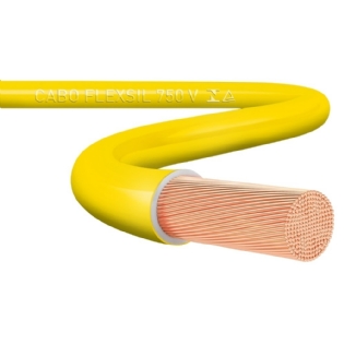 CABO FLEXIVEL 10MM AMARELO 750V VENDIDO POR METRO - SIL