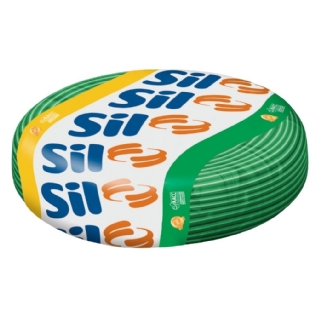 CABO FLEXIVEL 10MM VERDE 750V ROLO COM 100 METROS - SIL