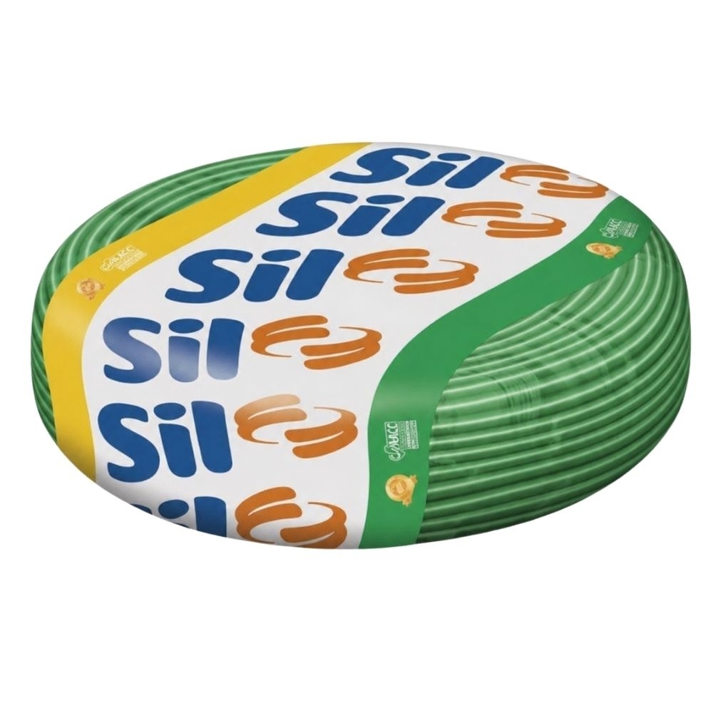 CABO FLEXIVEL 16MM VERDE 750V ROLO COM 100 METROS - SIL