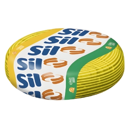 CABO FLEXIVEL 6MM AMARELO 750V ROLO 50 METROS - SIL