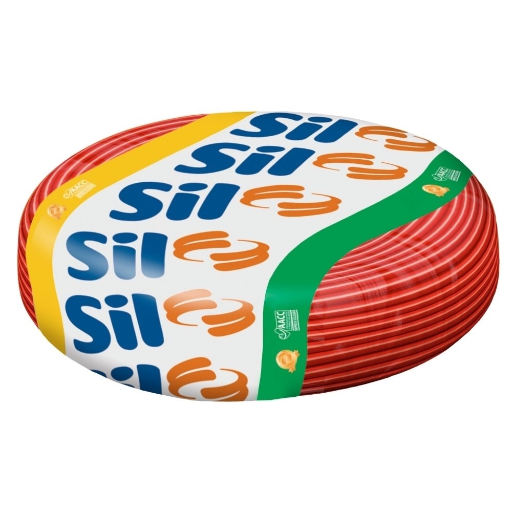 CABO FLEXIVEL 6MM VERMELHO 750V ROLO 50 METROS - SIL