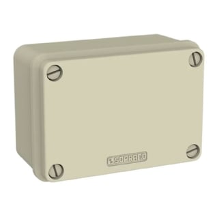 CAIXA PASSAGEM 125X85X54MM ABS TAMPA OPACA - SOPRANO