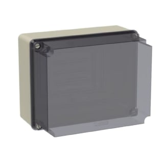 CAIXA PASSAGEM 240X190X156MM TAMPA TRANSPARENTE ALTA - SOPRANO