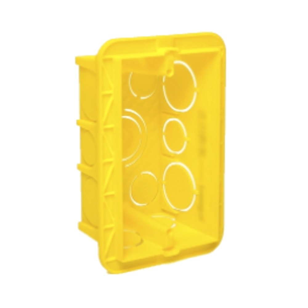 CAIXA EMBUTIR 4X2 PVC AMARELA - PIAL LEGRAND