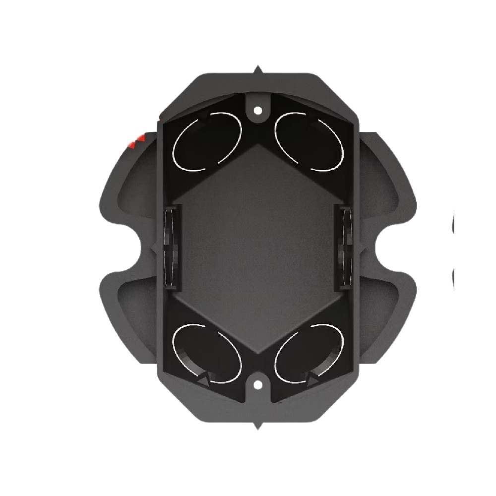 CAIXA EMBUTIR 4X2 PVC PRETO PARA BLOCO ESTRUTURAL - NANOPLASTIC