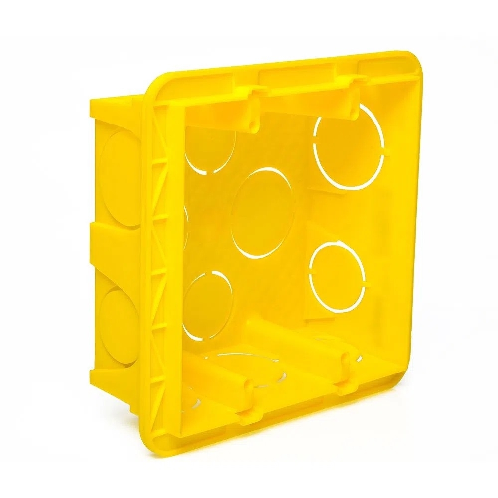 CAIXA EMBUTIR 4X4 PVC AMARELA - PIAL LEGRAND