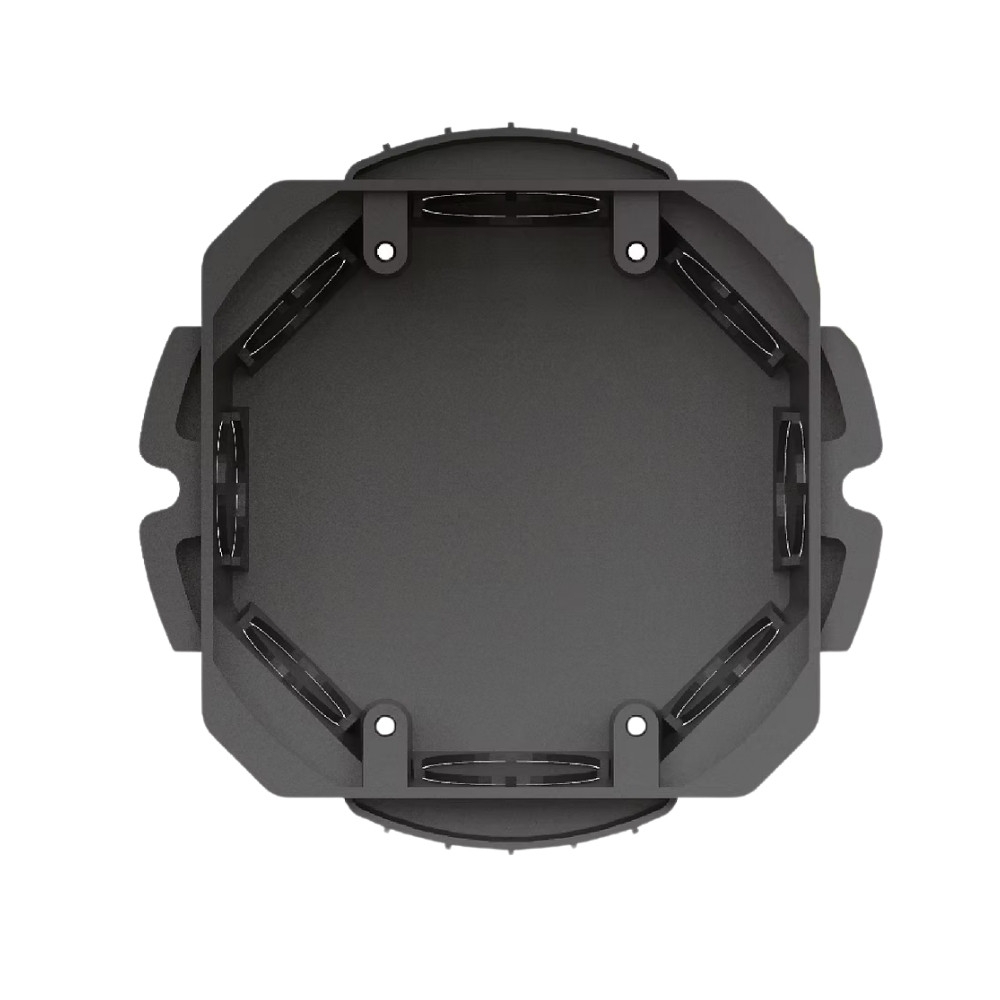 CAIXA EMBUTIR 4X4 PVC PRETO PARA BLOCO ESTRUTURAL - NANOPLASTIC