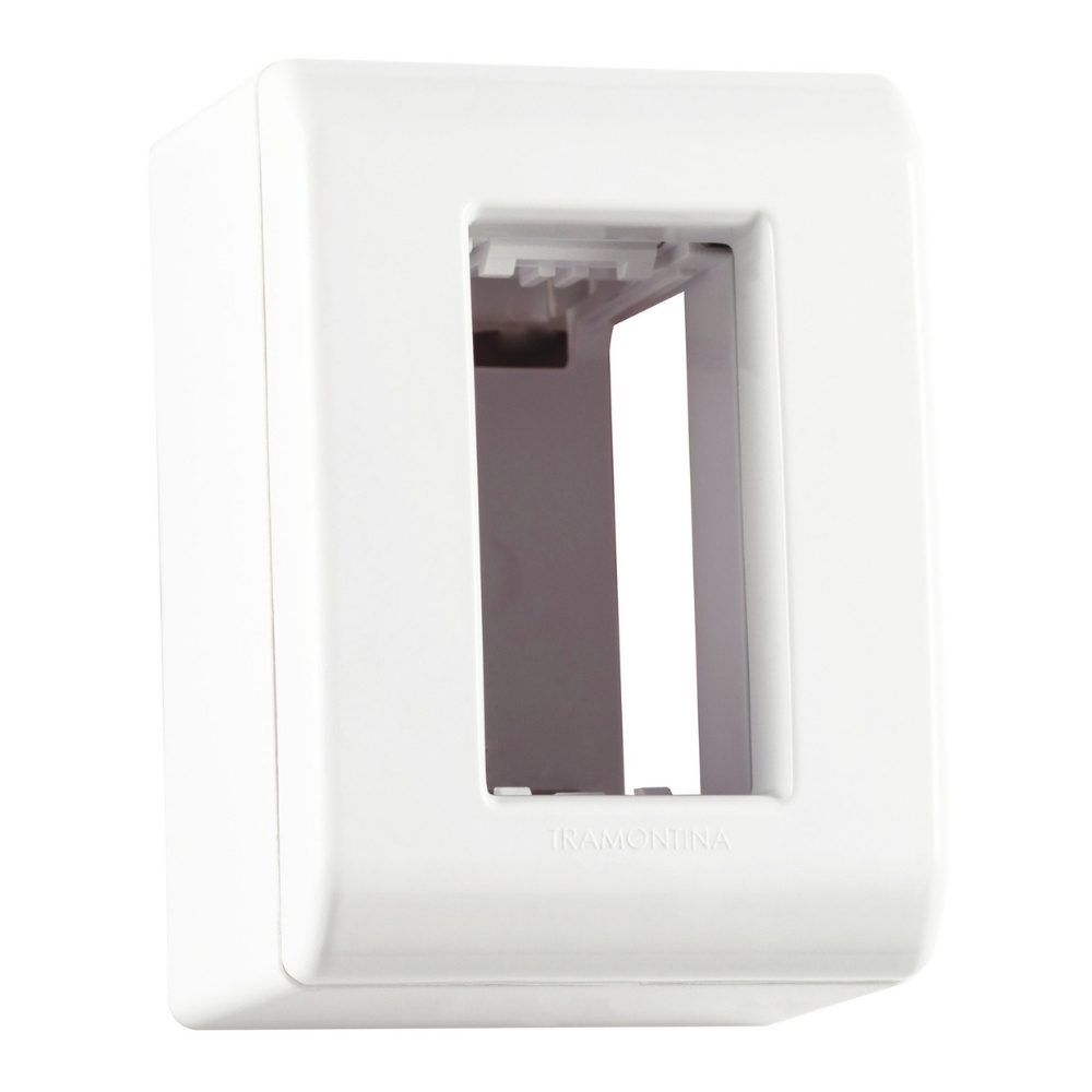 CAIXA + TAMPA 1 POSTO BRANCO LIZFLEX - TRAMONTINA
