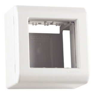 CAIXA + TAMPA 2 POSTOS BRANCO LIZFLEX - TRAMONTINA