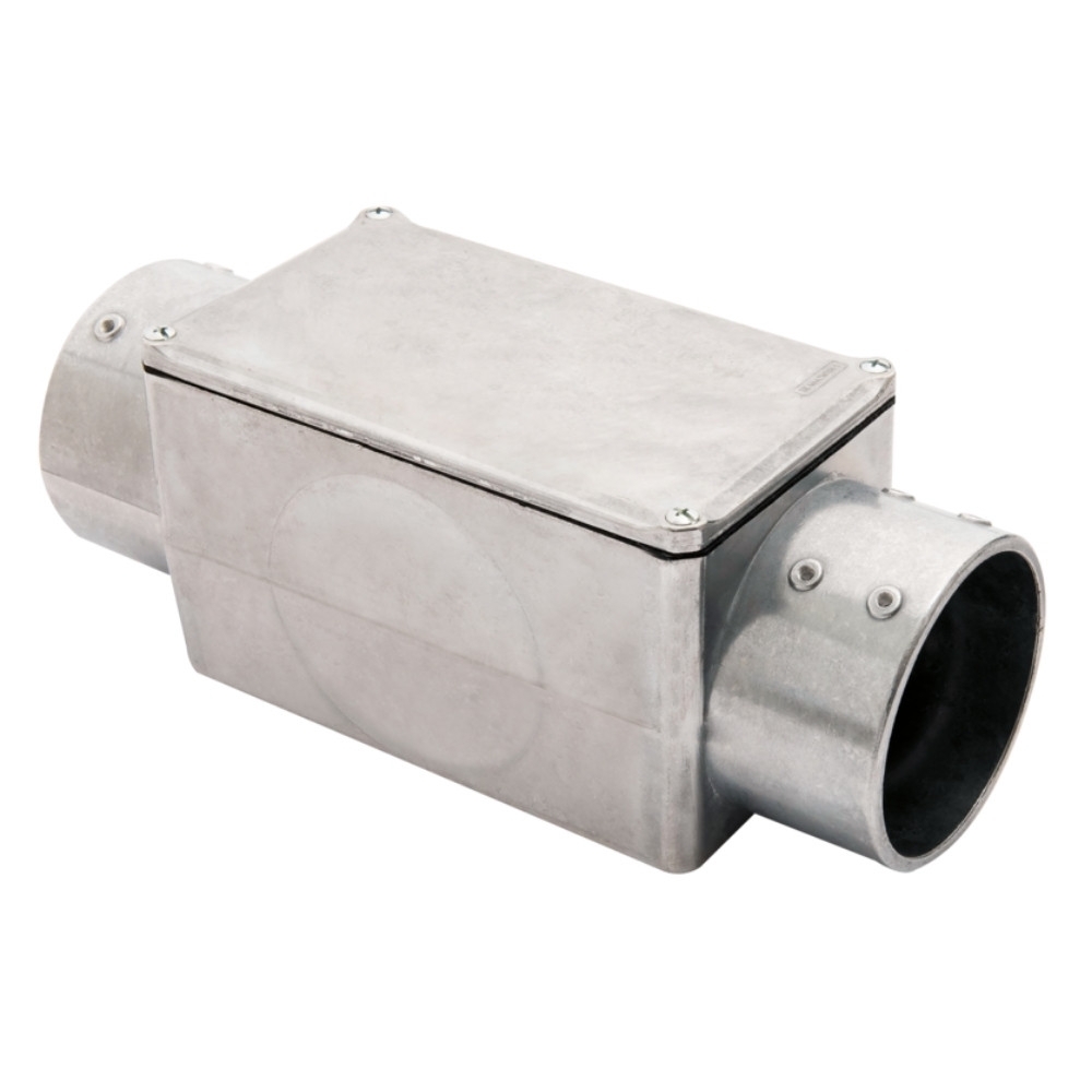 CONDULETE C ALUMINIO 2.1/2 POLEGADAS SEM ROSCA COM TAMPA CEGA - TRAMONTINA