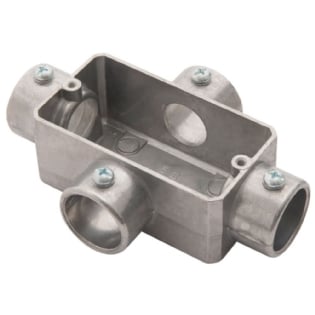 CONDULETE X ALUMINIO 1/2 POLEGADA SEM ROSCA E TAMPA - TRAMONTINA