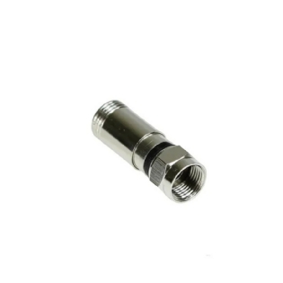 CONECTOR F RG06 COMPRESSAO COM 4 PECAS - DUAL COMP