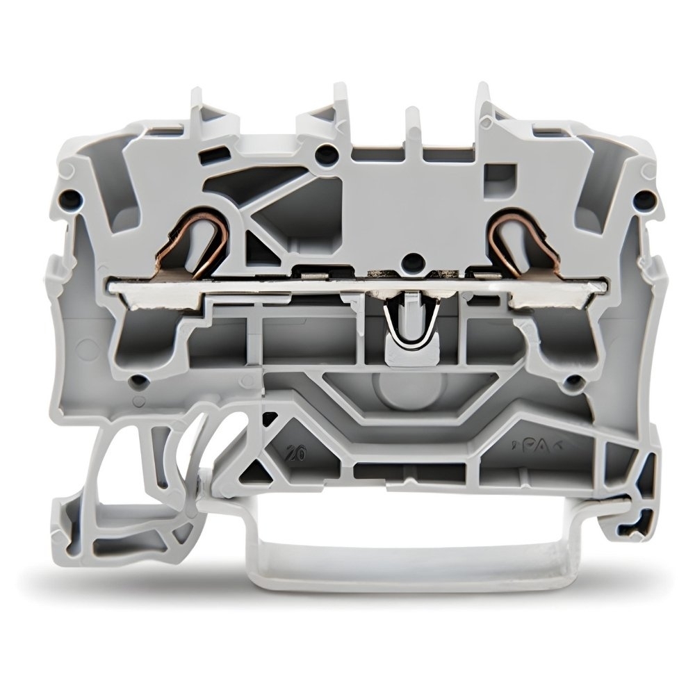 CONECTOR BORNE 2,5MM PUSH-IN CINZA - WAGO