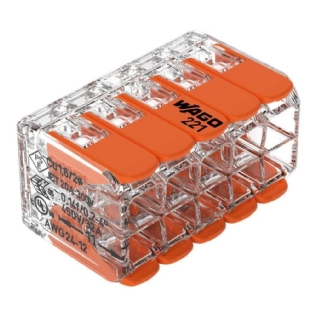 CONECTOR PARA FLEX 10 POLOS 32A 450V ATE 4MM COM 3 PECAS - WAGO