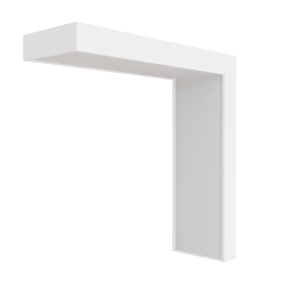 CONECTOR PERFIL SOBREPOR 30MM NANO BRANCO TETO/PAREDE - LUMINATTI