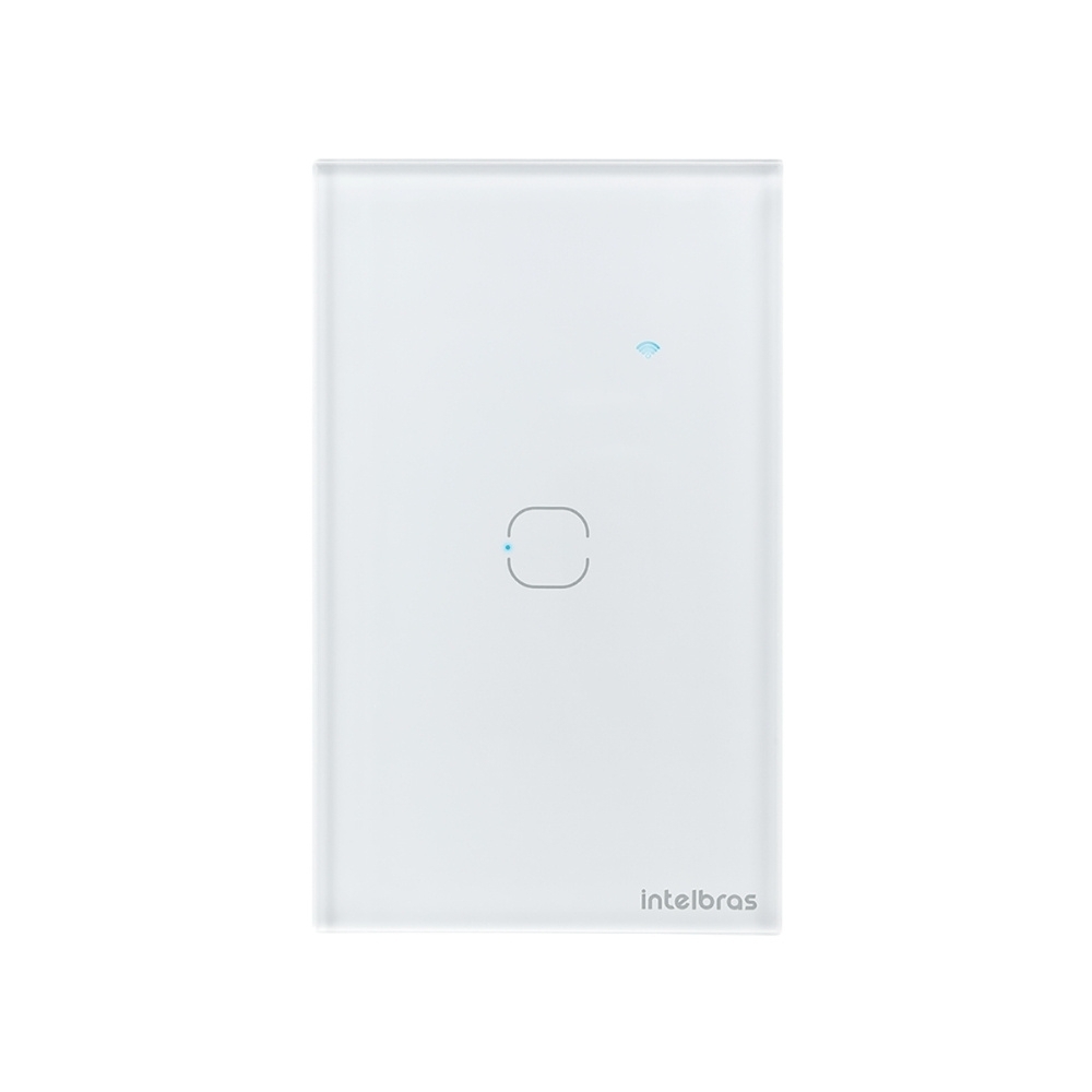 CONJUNTO 4X2 1 INTERRUPTOR TOUCH BRANCO WIFI SMART - INTELBRAS