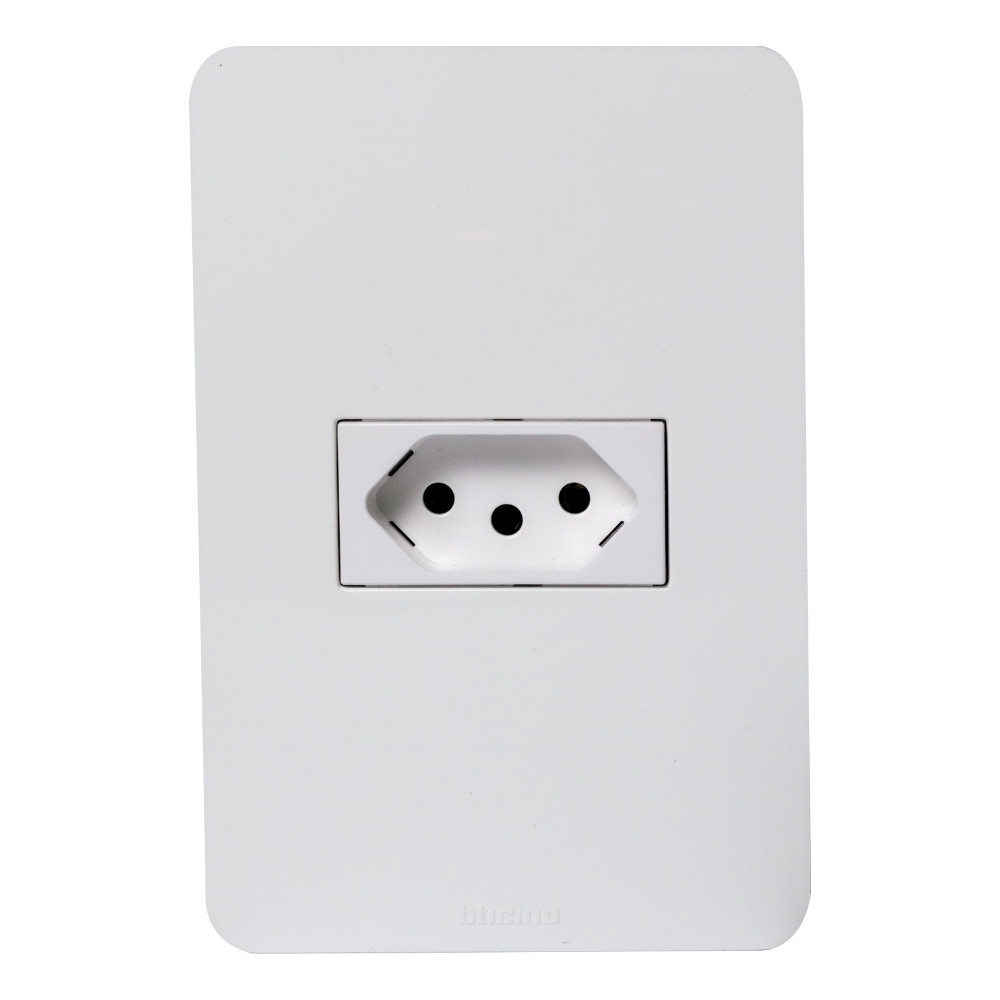 CONJUNTO 4X2 1 TOMADA 2P+T 10A BRANCO MATIXGO - BTICINO