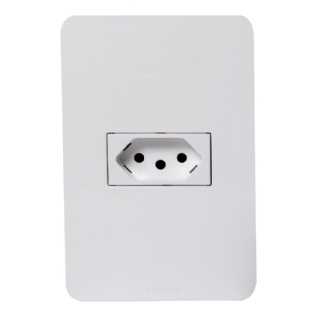 CONJUNTO 4X2 1 TOMADA 2P+T 10A BRANCO MATIXGO - BTICINO