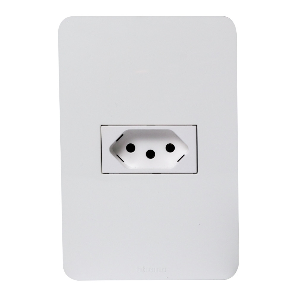 CONJUNTO 4X2 1 TOMADA 2P+T 20A BRANCO MATIXGO - BTICINO