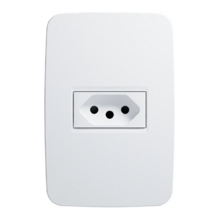 CONJUNTO 4X2 1 TOMADA 2P+T 10A 250V BRANCO ORIGEN - ABB