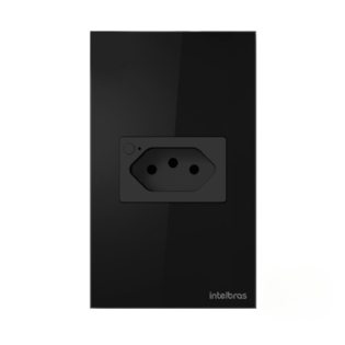 CONJUNTO 4X2 1 TOMADA 2P+T 10A PRETO WIFI SMART - INTELBRAS