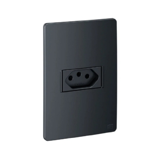 CONJUNTO 4X2 1 TOMADA 2P+T 20A GRAFITE ESATTA - WEG