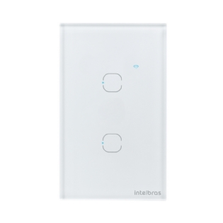CONJUNTO 4X2 2 INTERRUPTOR TOUCH BRANCO WIFI SMART - INTELBRAS